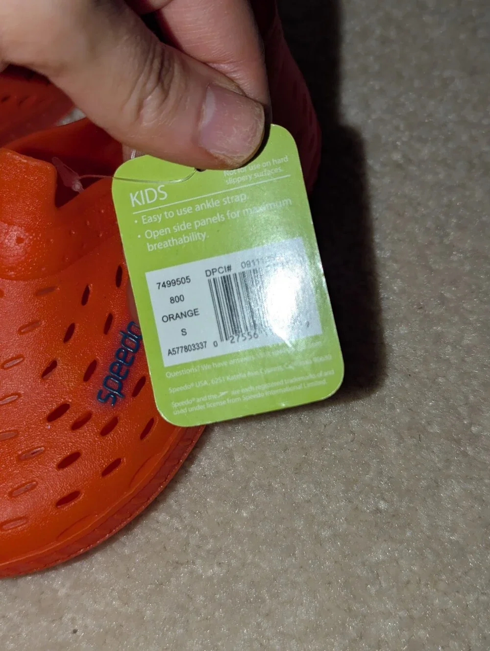 Nwt Speedo Kids Shoes Sz S 5-6